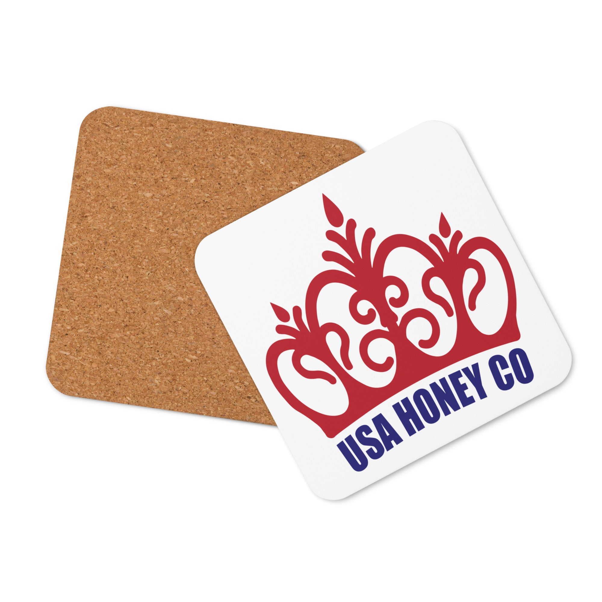 USA Honey Co Cork-Back Coaster