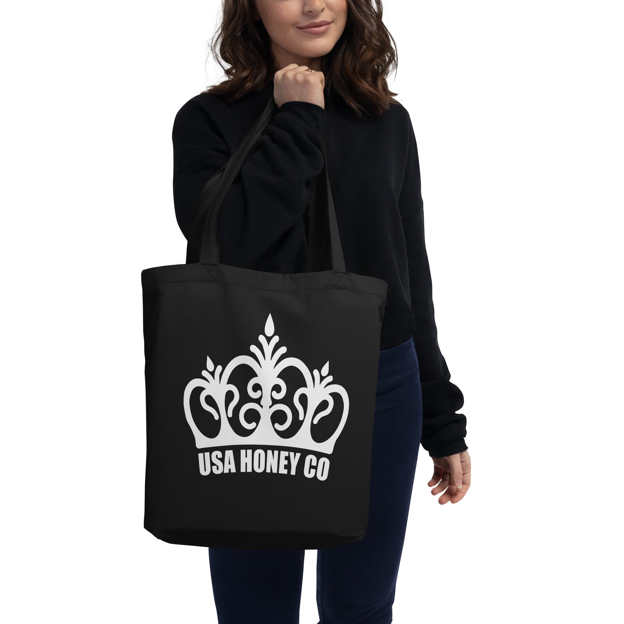 USA Honey Co Black Eco Tote Bag